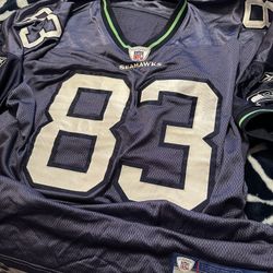 Seattle Seahawks Deion Branch Authentic On Field Jersey Size 54. Home Jersey In Perfect Shape. No Flaws
