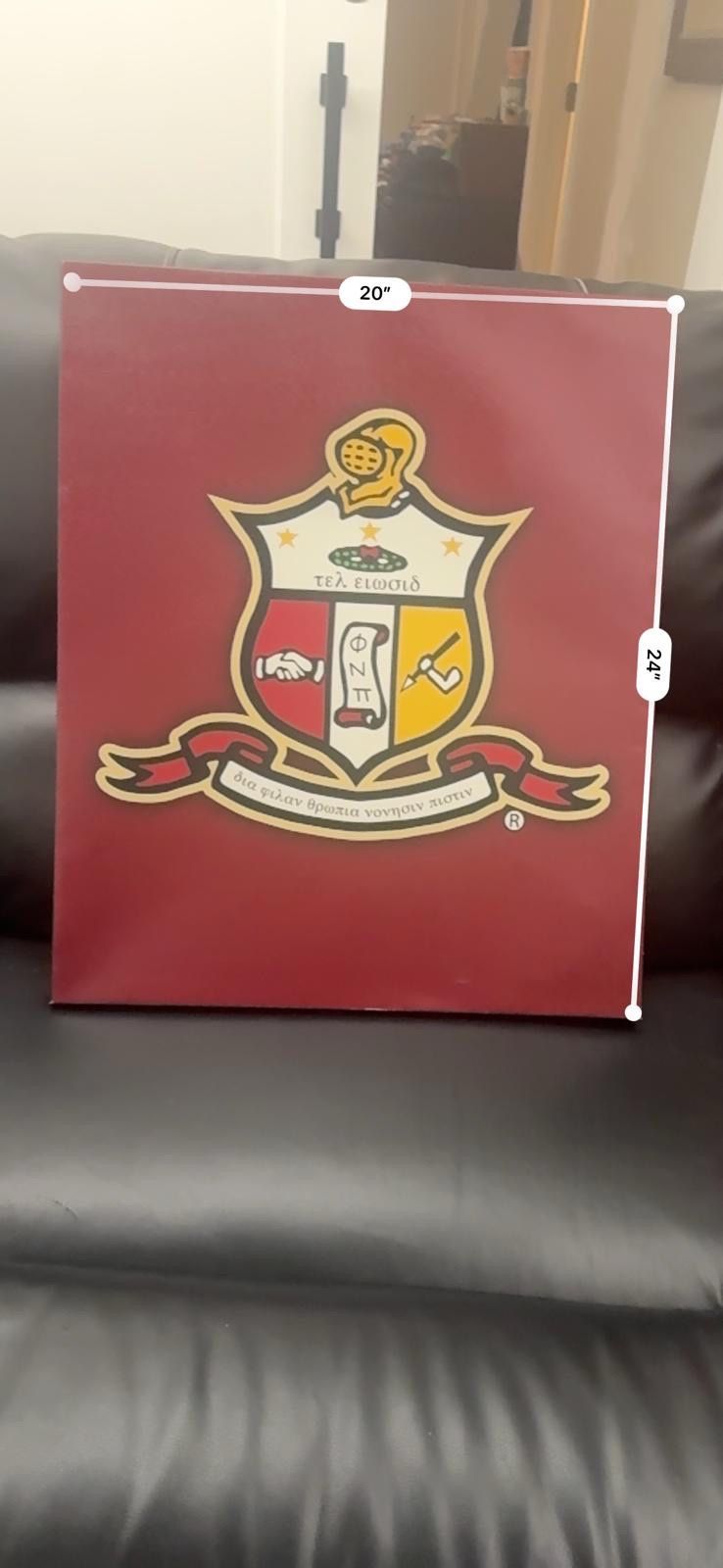 Fraternity Crest Canvas Wall Art