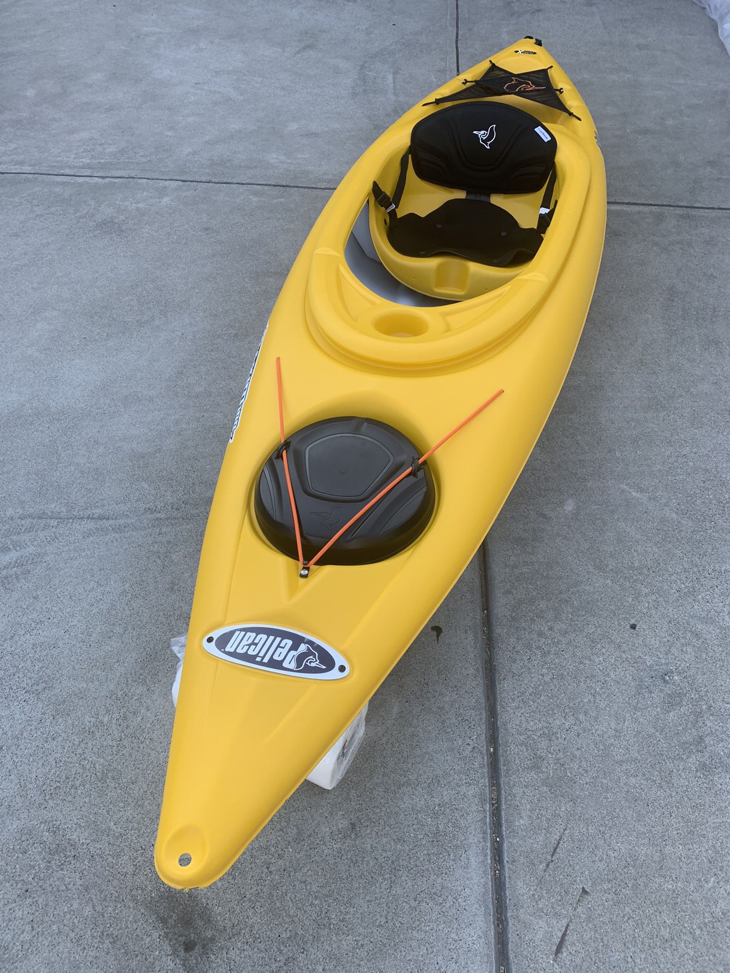 Pelican Maxim 100X Sit-in Recreational Kayak Kayak 10-Foot Lightweight one Person Kayak Perfect for Recreation, Yellow, One Size