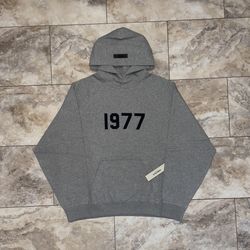 Fear of God Essentials 1977 Hoodie Dark Oatmeal Size Large