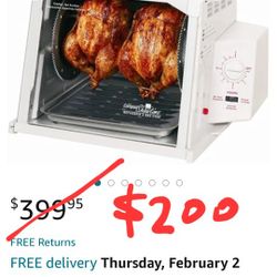NEW IN BOX - Compact Showtime + Rotisserie & BBQ Oven Set