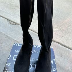 Black Knee High Boots