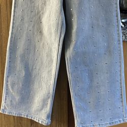 NEW Sz 25 And 26 Rhinestone Wide Leg,high Rise SALE $ 12 Each  🍀