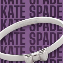 Kate Spade Silver Bow Bracelet NWOT