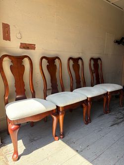 Set of 4 Solid Wood Dining Chairs