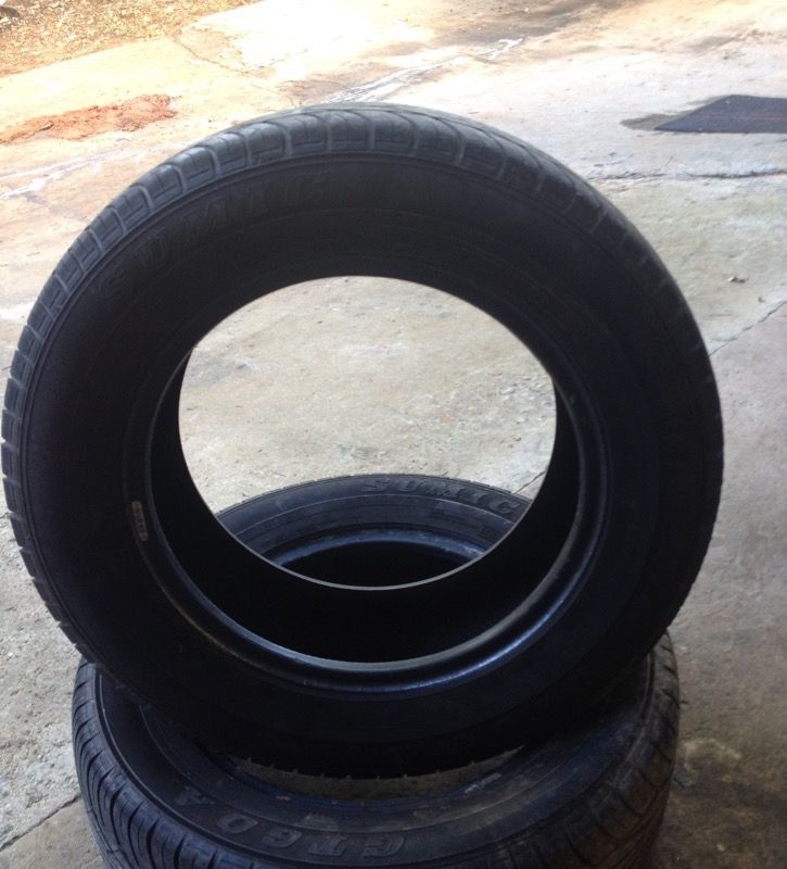 Sumic gt60a 215/60/r15 tires two matching