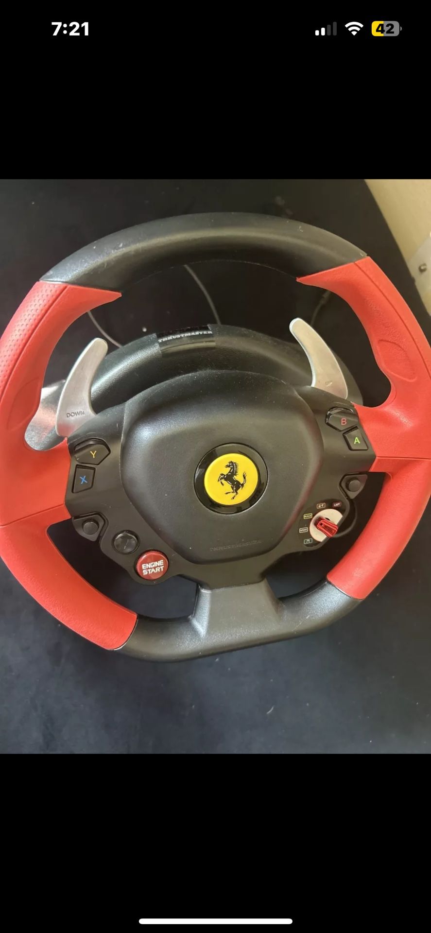 Thrust Master Ferrari 458 Spider Wheel And Pedels