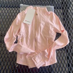 Pink Lululemon Defined Cropped Jacket Size S