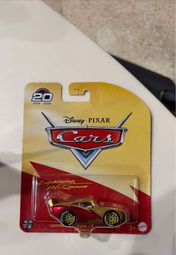 Disney Pixar Gold Lightning McQueen