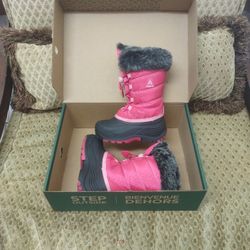 Toddler Girl Size 10 Pink Snow Boots