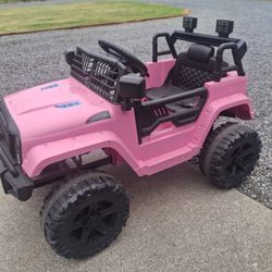 Pink Powered Jeep