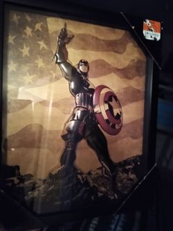 Captain America 3D Art