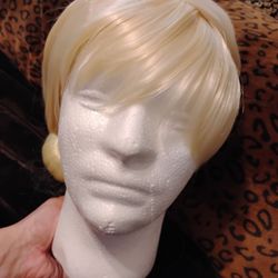 Yellow Blonde Wig With Bun 