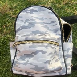  Army Gray And Kind Black Mini Backpack 
