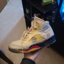 Off White Jordan 5 Sail Size 9.5 PICKUP TDY FOR A STEAL