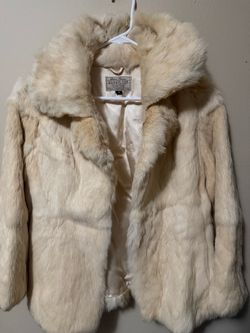 Dino Ricco Rabit Fur Coat Size Small