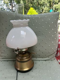 Vintage Metal Teapot Lamp.