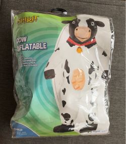 Child cow inflatable costume