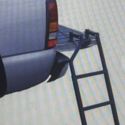 Foldable truck, tailgate ladder, black and color