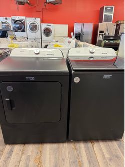 Maytag Washer & Electric Dryer Set Black