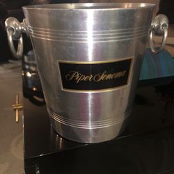 Vintage Piper Sonoma Metal Champagne Ice Bucket 