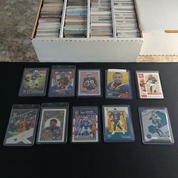 3000+ Sports Card Lot w/ Rookies, Inserts, Hurts, Lawrence, Smith + Storage Box
