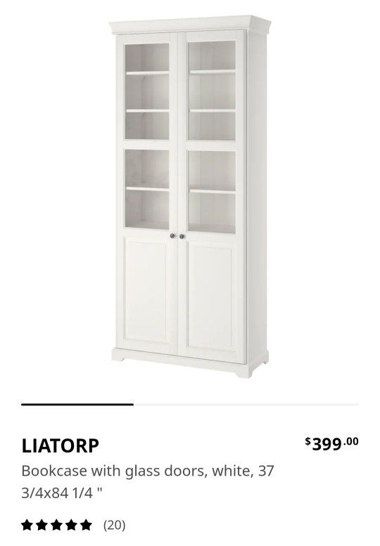 Bookcase With Glass Doors