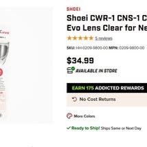 Shoei CWR-1 Lense Clear