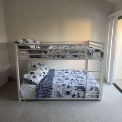 FREE FULL SUZE BUNK BED WITH MATTRESS