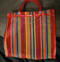 Small Mercado Bag Mexican Traditional Market Bag Fiesta, Goodie Bag Mesh Purse