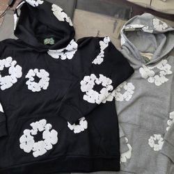 DENIM TEARS HOODIES  BLACK AND GREY AVAILABLE  S M L XL