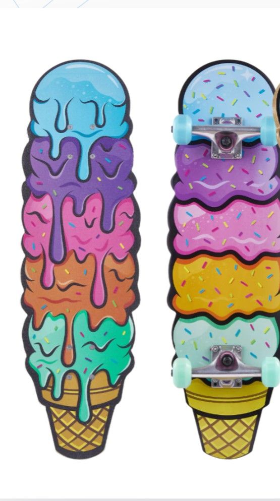 New Ice Cream Cone Skateboard