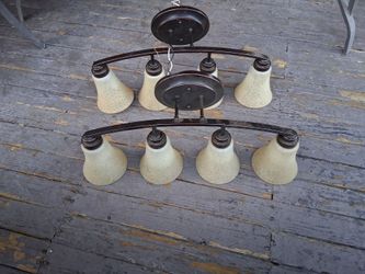 Light fixtures with a brand new set of LED bulbs...