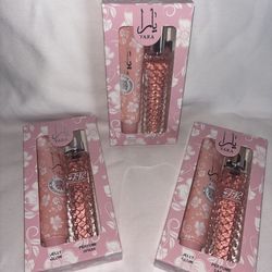 Set de perfumes yara con crema