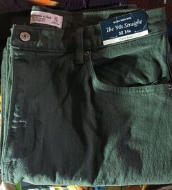Abercrombie & Fitch Curve Love 90's Ultra High Rise Straight Jeans