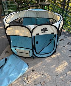 Collapsible Travel Dog Playpen with Carrying Case