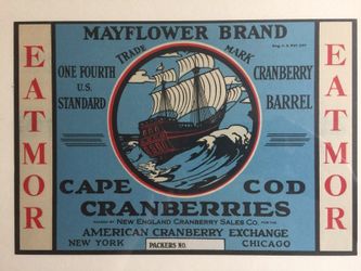 Vintage Mayflower Brand Packers Label Picture