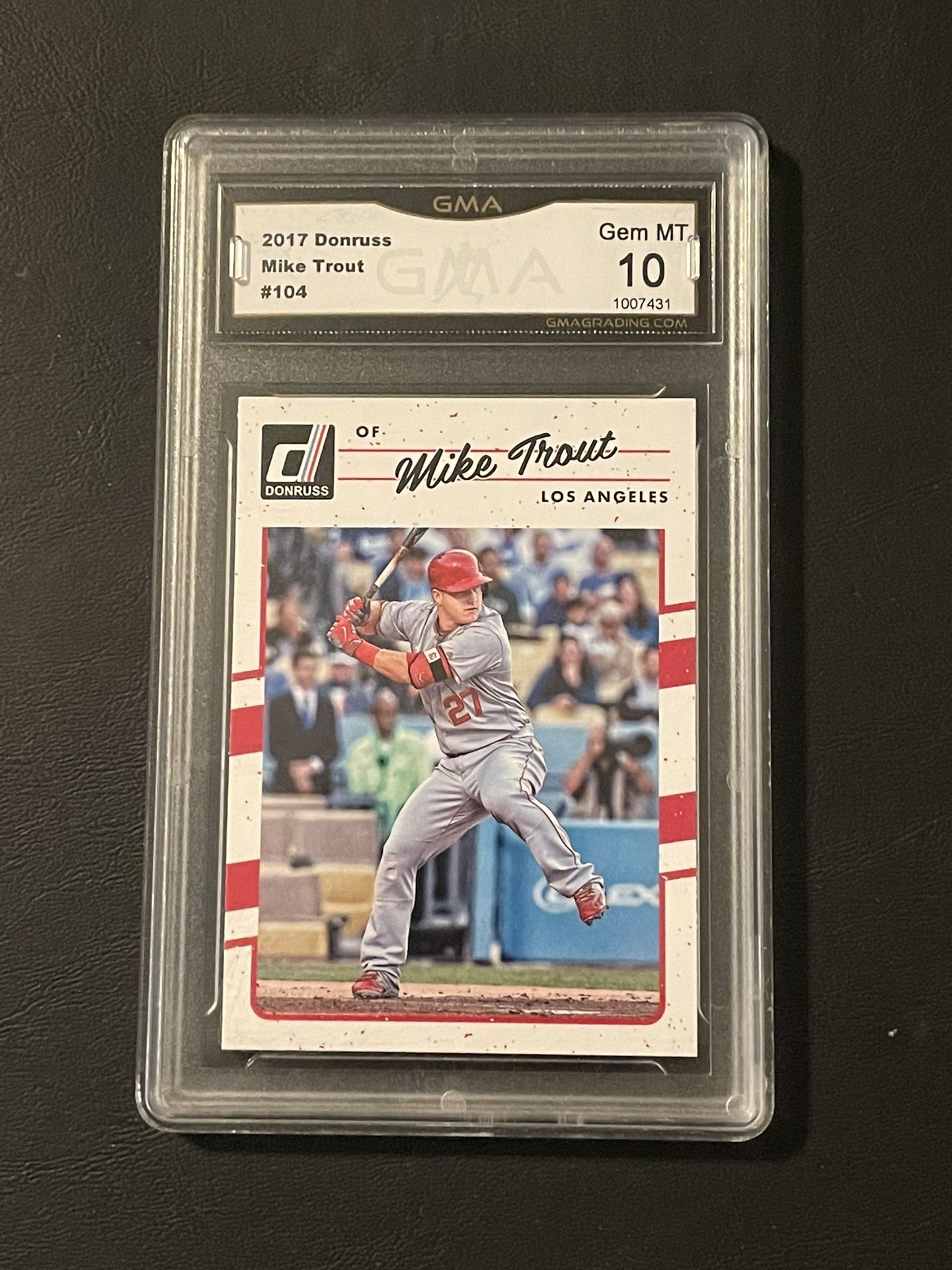 Angels Mike Trout Graded 10 Baseball Card