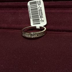 14k White gold wedding band
