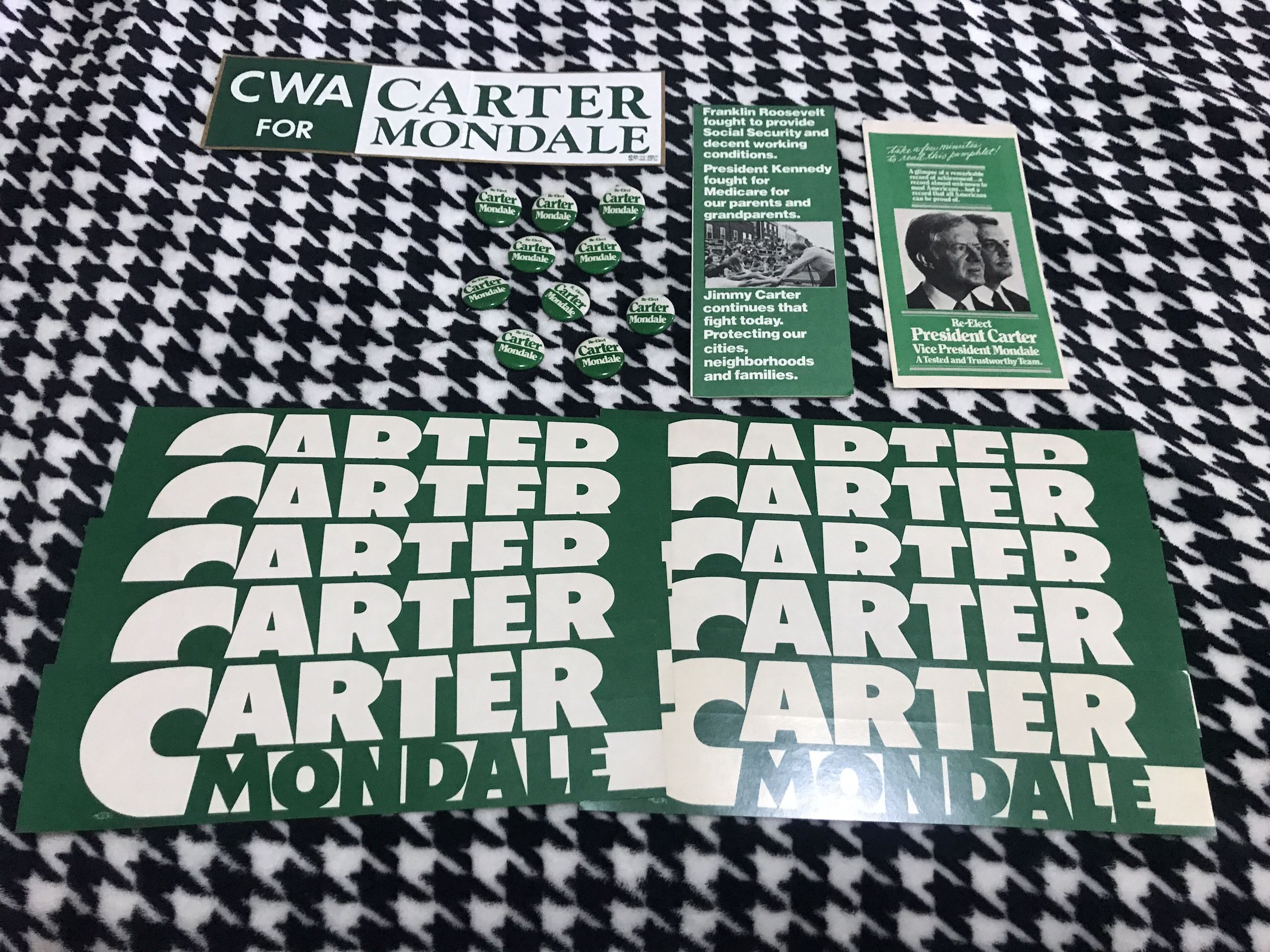 Carter Mondale Campaign Memorabilia
