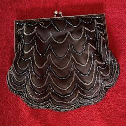 Vintage Beaded Copper Clutch W/Usable Strap