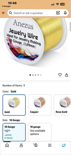Anezus gold jewelry wire spool.