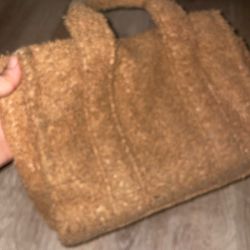 Brown Fluffy Purse 