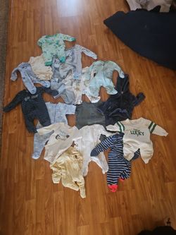 Assorted baby boy clothes