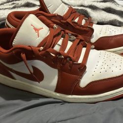Jordan 1 Red And White Low