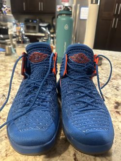 Jordans, Jordan 32 Russell Westbrook OKC, Blue, 6.5