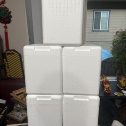 Styrofoam Coolers (6)