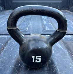 (1) 15lb Kettlebell Weight
