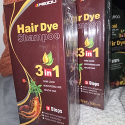 Hair Dye Shampoo 3-in-1 X 2 SHAMPOO TINTE 3 EN 1 (CUBRE CANAS, FORTALECE y DA BRILLO) Original/Hair Dye Shampoo 3-in-1