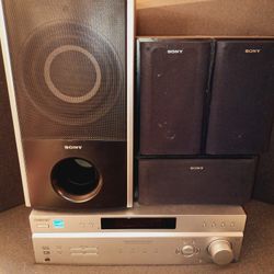 Sony Receiver And Speakers 